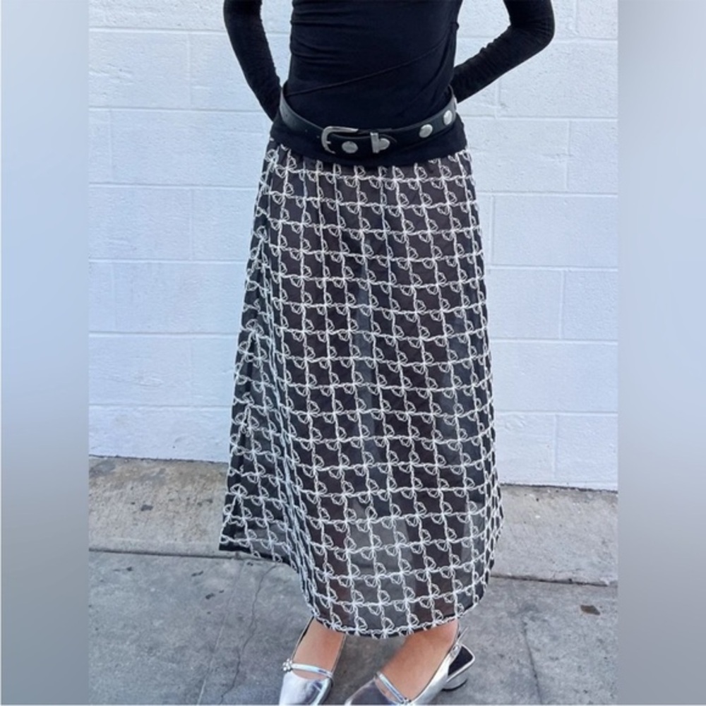 Lisa Says Gah Molly Maxi Skirt in Bows